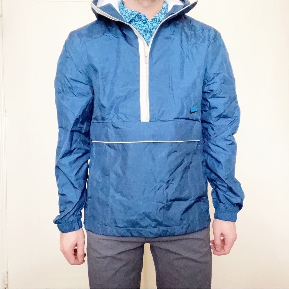 Nike Men's Sportswear Style Essentials Lined Anorak 1/2 Zip Jacket Small New
